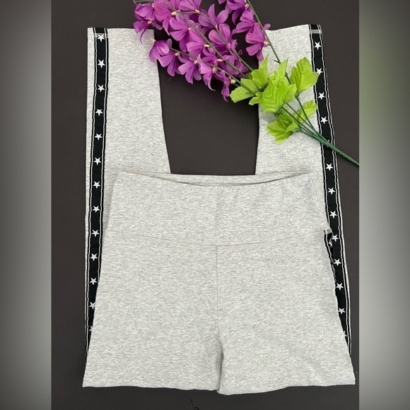 GARAGE leggings high waist heather gray with stars - Picture 2 of 4